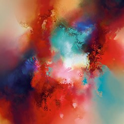 The Blessing by Simon Kenny - Glazed Box Canvas sized 26x26 inches. Available from Whitewall Galleries